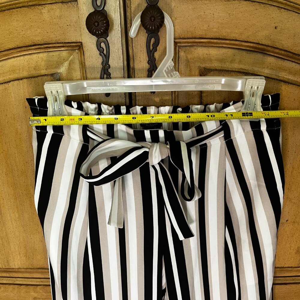 Ann Taylor Factory Striped Tie Waist Wide Legged Pants XS - Picture 5 of 6